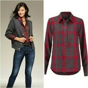 CAbi Cunningham Hunting Plaid 3587 Popover Shirt